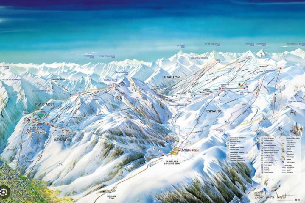 Vue Panoramique Sur Les Pyrenees Apartment Saint-Lary-Soulan Bagian luar foto